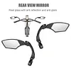 Bicycle Rear View Mirror 360 Rotation Adjustable HD Anti-Shock Glass Lens