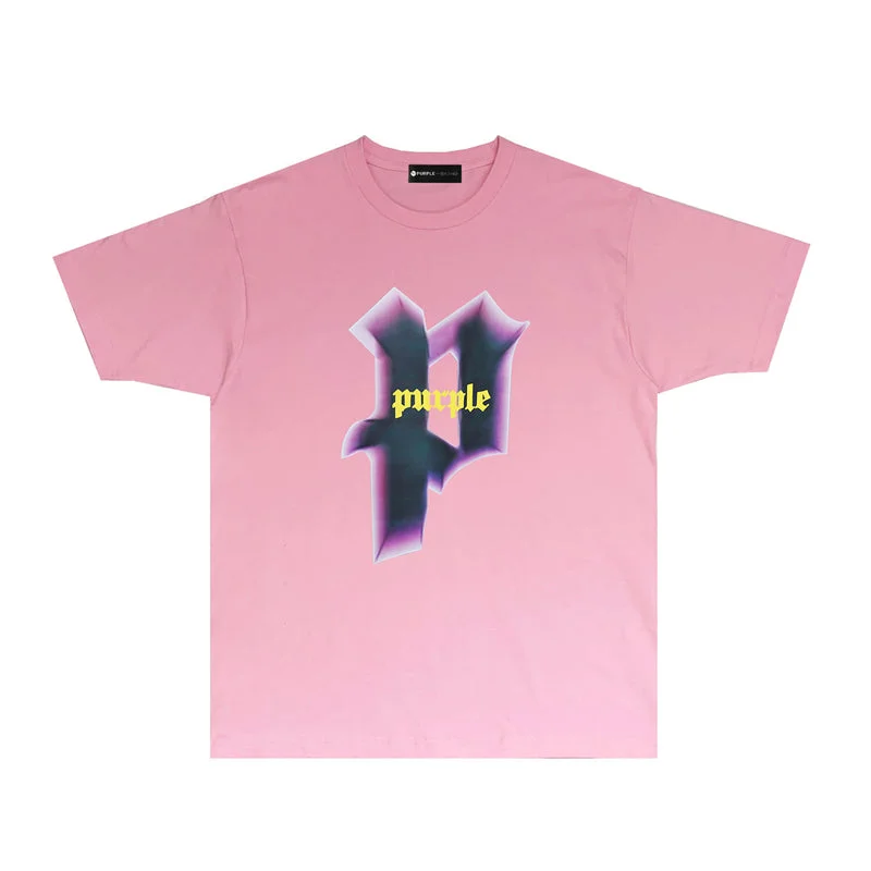 Purple 2023 new fashion T-shirt short sleeves