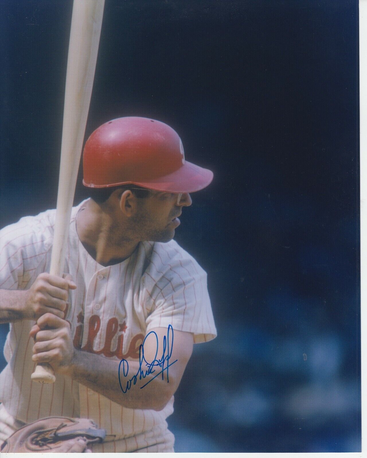 Cookie Rojas #1 8x10 Signed Photo Poster painting w/ COA Philadelphia Phillies