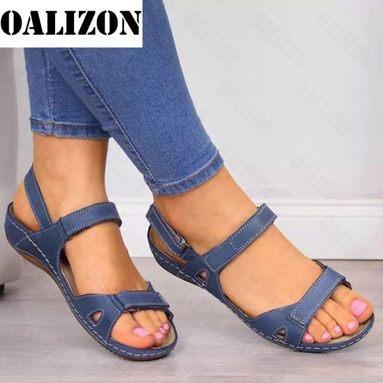 Women Sandals Antiskid Round Toe Female Slippers Casual Comfortable Outdoor Shoes Fashion Summer Plus Size Shoes Women 42 43