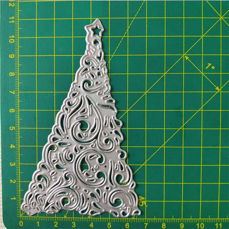 110*65mm Christmas tree Metal steel frames Cutting Dies DIY booking Photo Album Embossing paper Cards