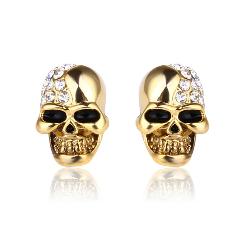 1 Pair Stud Earrings For Women's Christmas Halloween Party Evening Alloy Vintage Style Skull