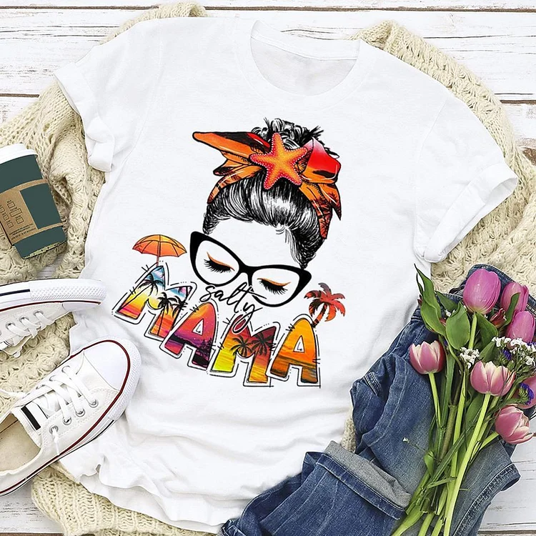 mama summer life T-shirt Tee - 01527