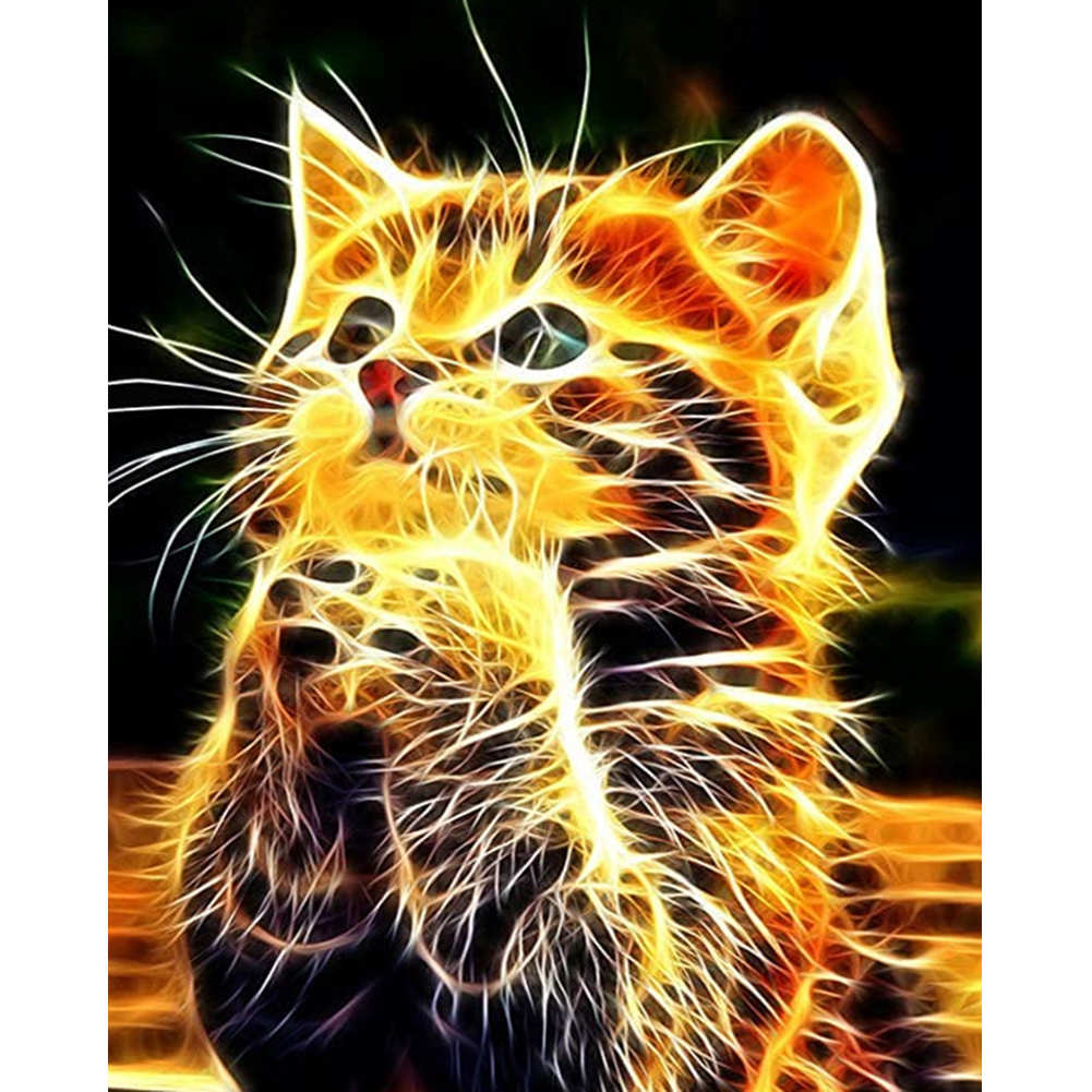 

Cat - 11CT Stamped Cross Stitch - 40*50CM, 501 Original