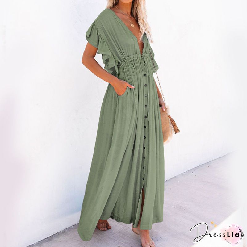 Women Summer Boho Party Beach Sleeveless White Color Backless Dresses Ladies High Waist Long Maxi Dress Sundress