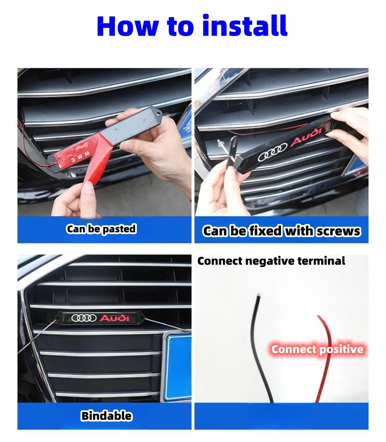 Car Luminous Lights Front Face Decorative Lights