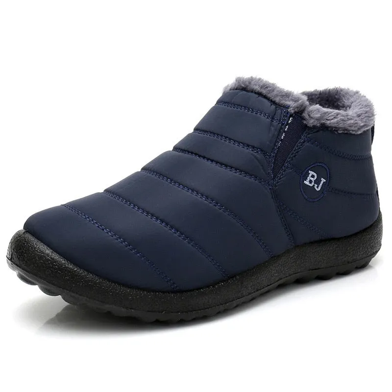 Women'S Boots Plush Slip On Women Ankle Boots Waterpoor Winter Casual Shoes For Women 2021 Snow Boots Female Footwear Plus Size