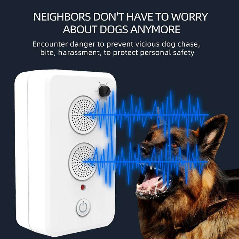 Ultrasonic Bark Stopper Dog Repeller Anti-barking Device Anti-noise Puppy Barking Control Training Device Street Dog Protection