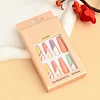 Pink Long Ballet Wearing Nails 24pcs