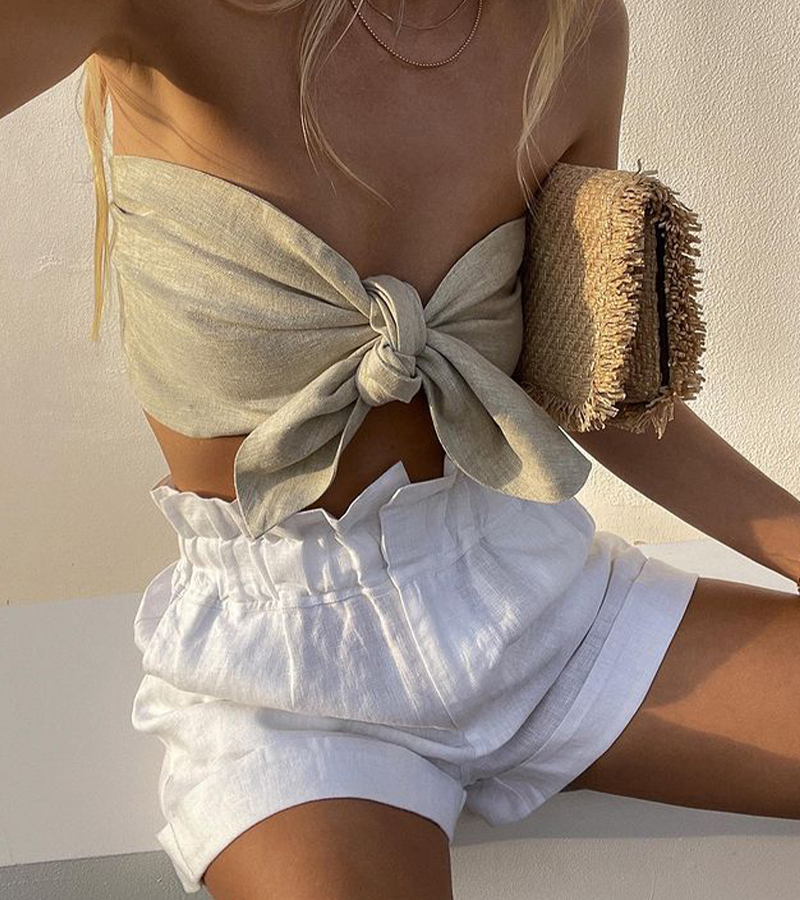 Chic Summer Sweet Two-pieces Set