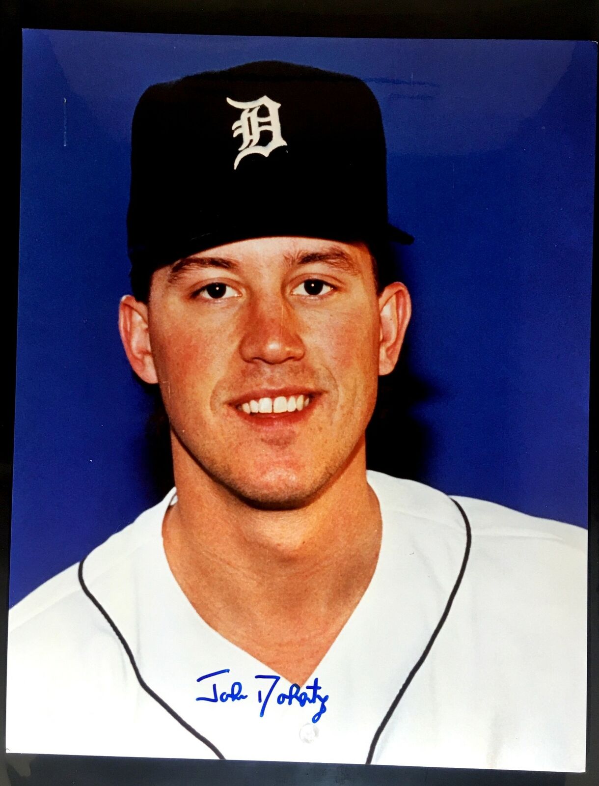 John Doherty Signed 8x10 Photo Poster painting Detroit Tigers Boston Red Sox Autograph Auto