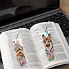 4Pcs Fleur Chiot-Bricolage Marque-Page