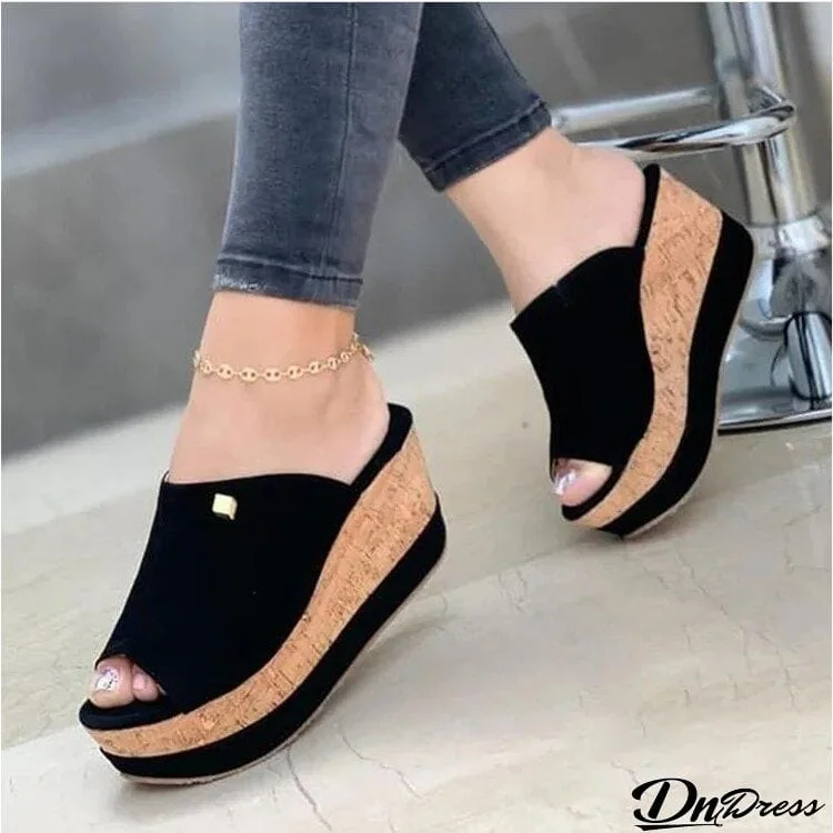 NOVA I Fashion Platform Wedge Sandals