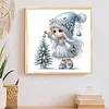 Snow Girl - Diamond Painting - Partial Special Shaped Drill(Canvas|30*30cm)