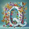 Butterfly Flower Q 5D Partial Drill DIY Diamond Painting Kit 30*30cm
