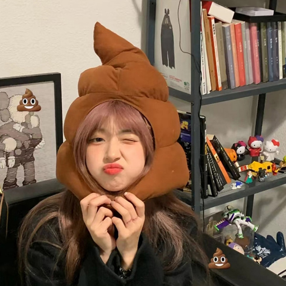 Poop Hat Plush Stuffed Pillow Plush (2 Option)