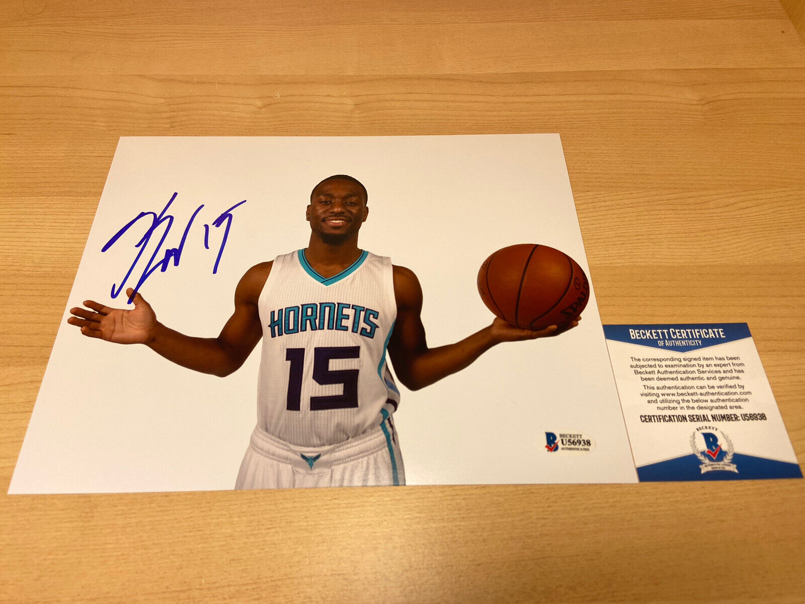 Kemba Walker Hornets Celtics Jordan Autographed Signed 8X10 Photo Poster painting Beckett COA