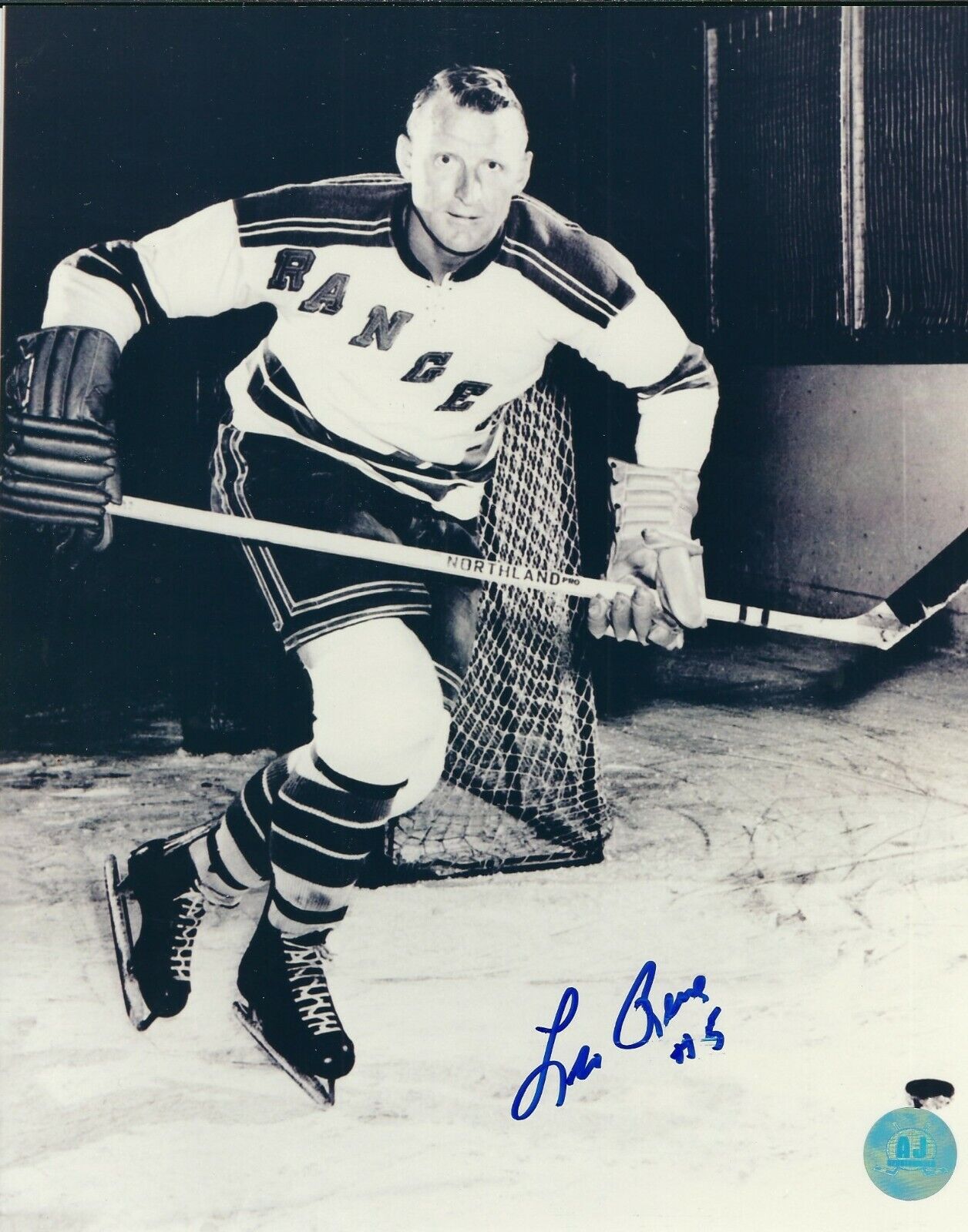 Autographed LEO REISE New York Rangers 8x10 Photo Poster painting- w/COA