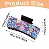 Purple Flowers DIY Diamond Painting Claw Clips for Adults Beginners Diamond Art Western Hair Clips Anti-Slip Design for Women Long Short Hairstyle Jewelry Supplies