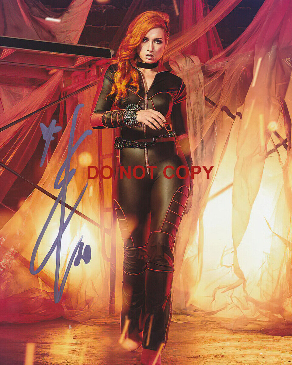 Becky Lynch - Autographed Signed 8x10 Photo Poster painting (WWE 4 Time Champion) Reprint