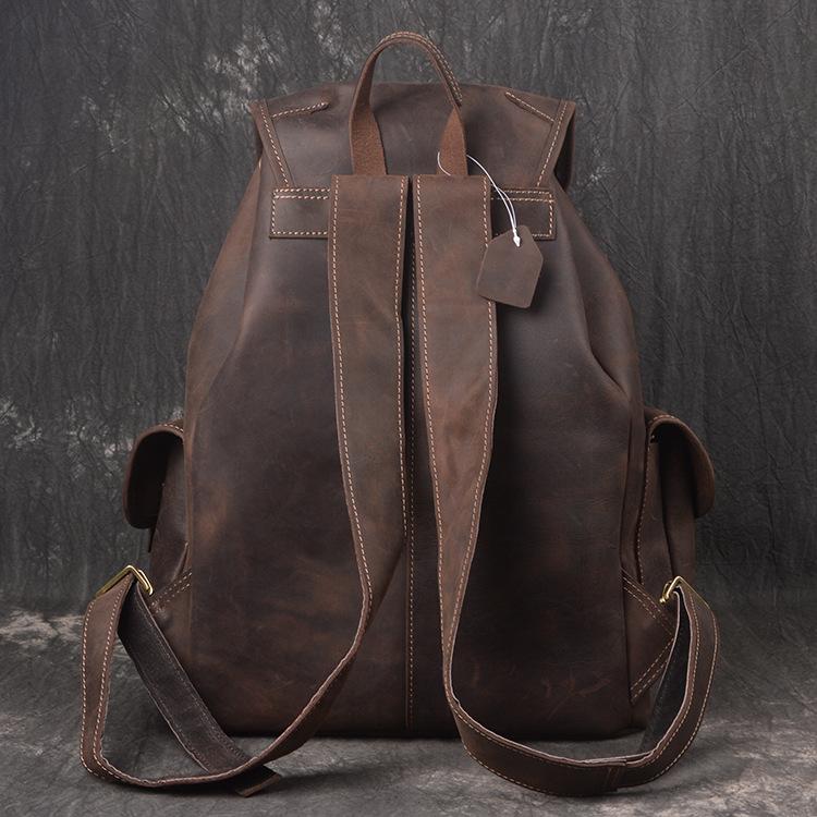 Men's Handmade Leather Travel Backpack