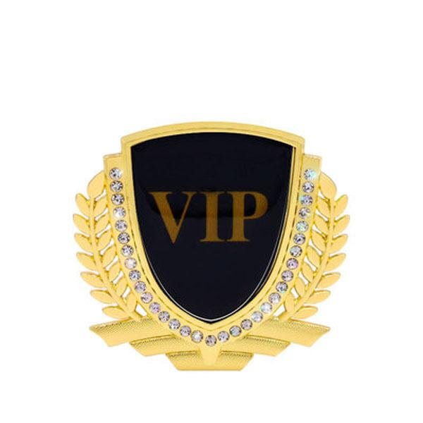 3D Wheat Ear Diamond Metal Creative Car Sticker