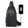 Sac bandouli&egrave;re imperm&eacute;able pour homme avec port de chargement USB