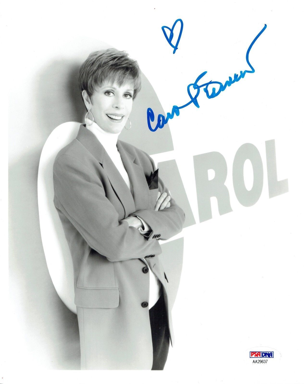 Carol Burnett Signed Authentic Autographed 8x10 Vintage Photo Poster painting PSA/DNA #AA29637