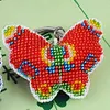 Butterfly Beaded Counted Cross Stitch Ornament Kit Cross Stitch Bead Keychain (A)