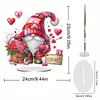 Diamond Painting Acrylic Valentines Day in February Gnome Ornaments Tabletop Home Office Decor