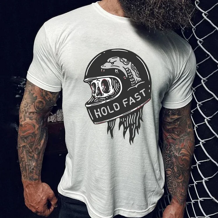 HOLD FAST Motorcycle Men's T-Shirt