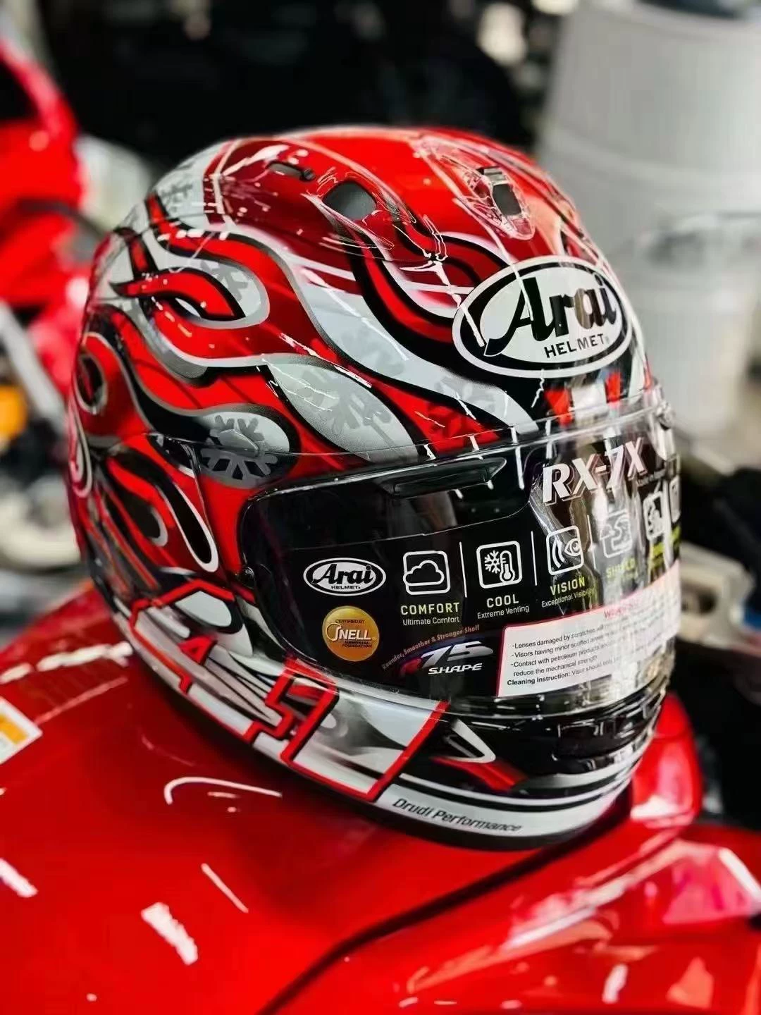 Arai RX-7X Haga Kiyoshi Super Fiberglass Motorcycle Helmet Motorcycle Helmet Full Face Helmet