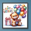 Diamond Painting-DIY Crystal Rhinestone Birthday Teddy Bear