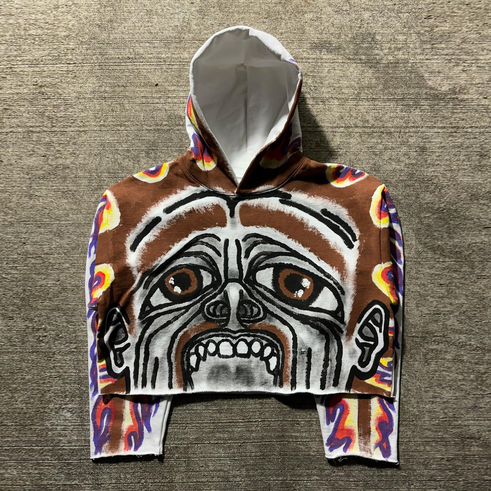 Out of Control Cropped Hoodie