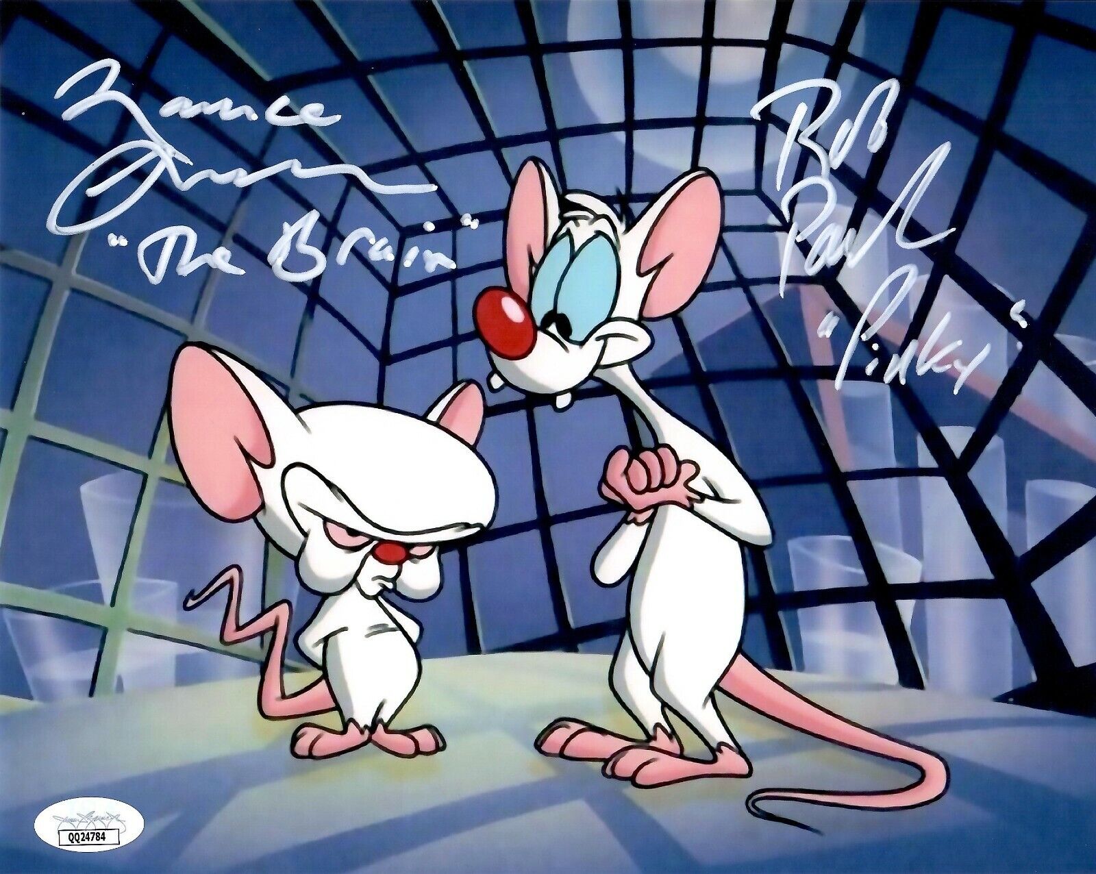 Rob Paulsen Maurice LaMarche signed inscribed 8x10 Photo Poster painting Pinky and the Brain JSA