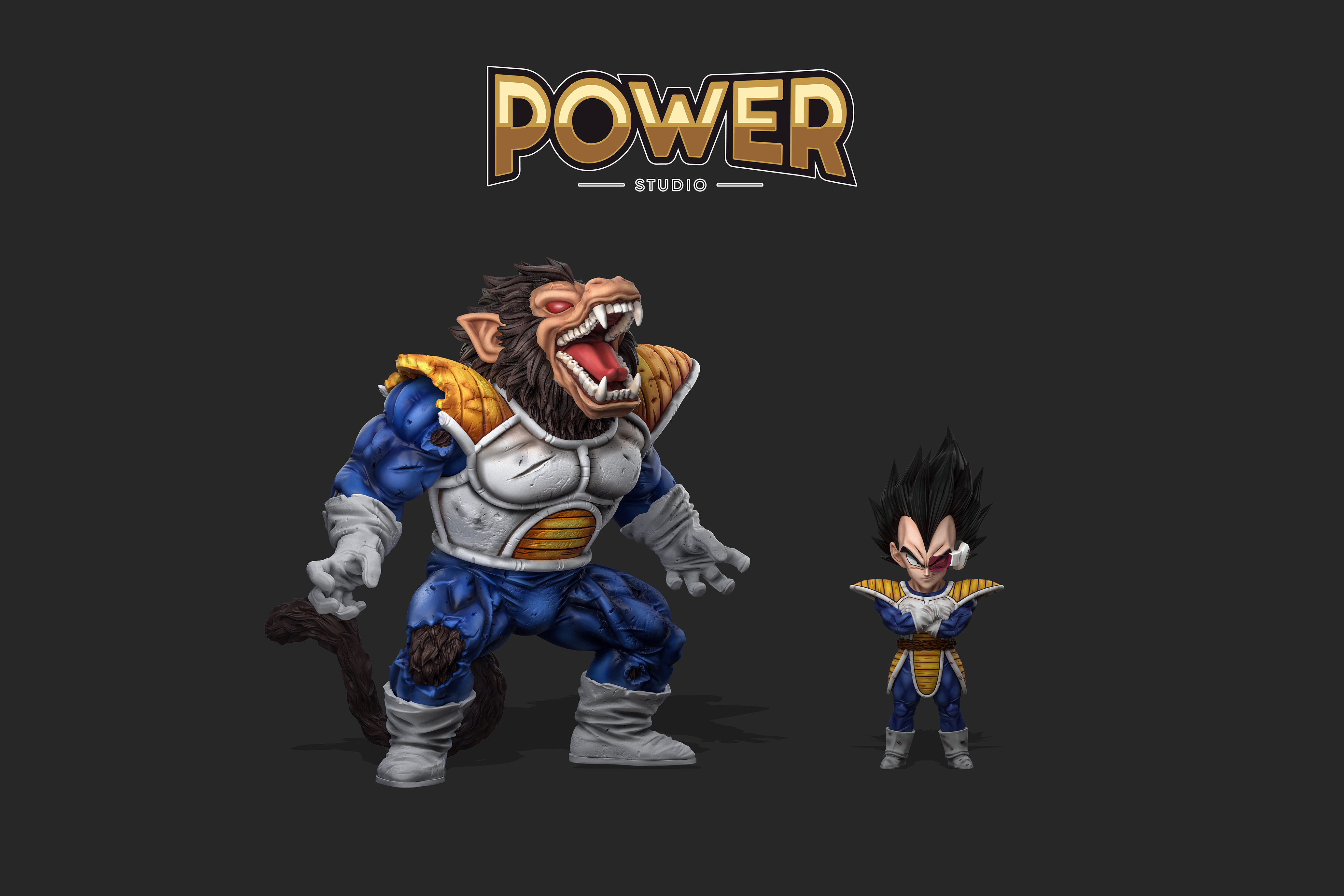 Power Studio - Dragon Ball Great Ape Vegeta Statue(GK)-