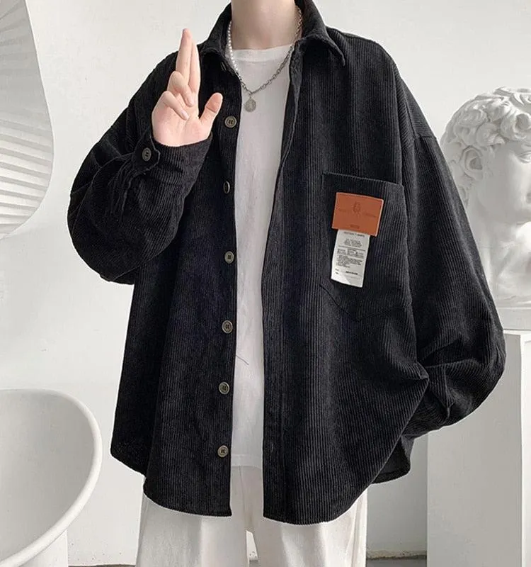 Brownm Corduroy Casual Shirt