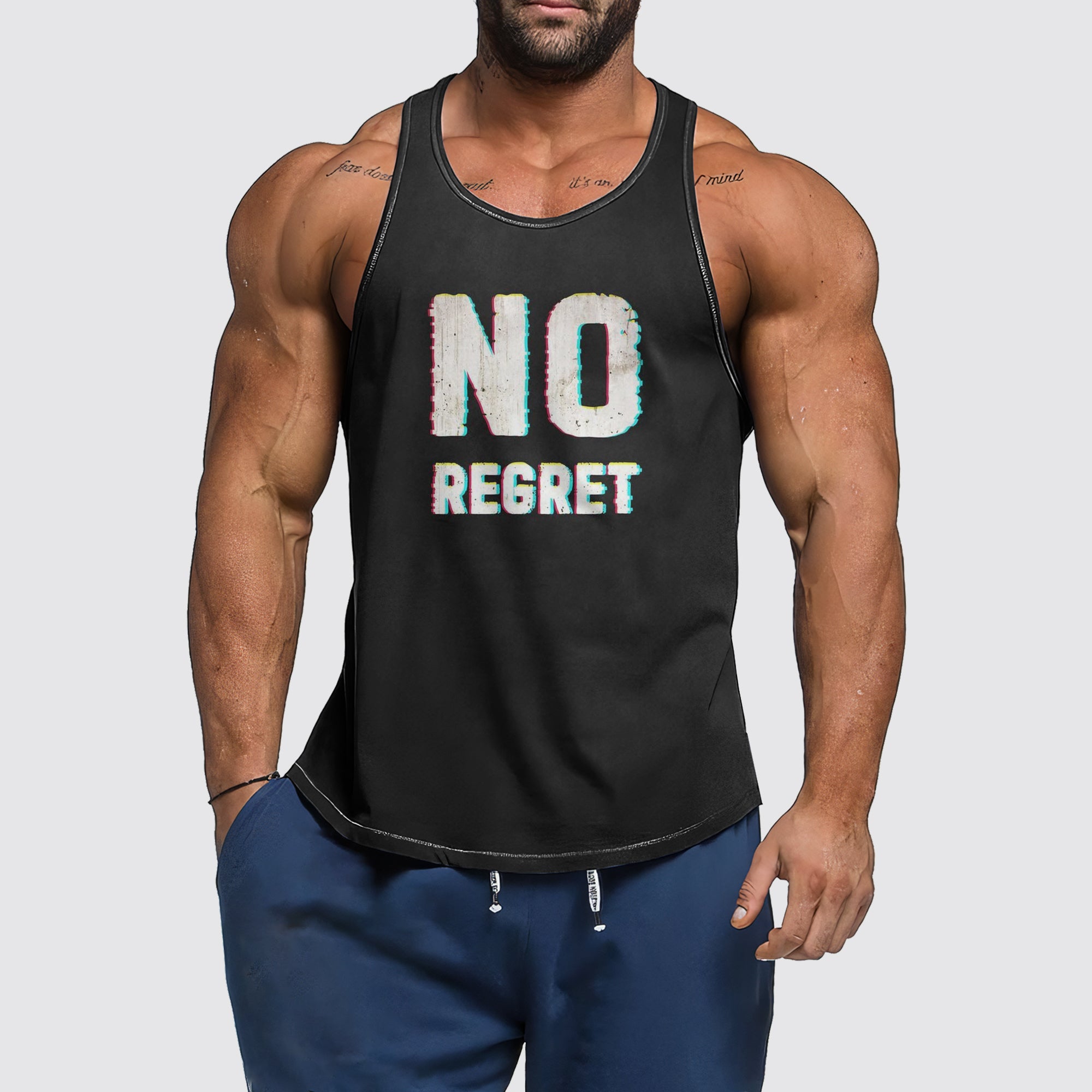 Ultimate Gym Tank Top for Men: Stay Cool and Comfy During Intense Workouts- AA06172