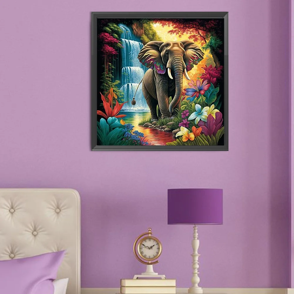 Diamond Painting - Full Round Drill - Elephant(Canvas|50*50cm)