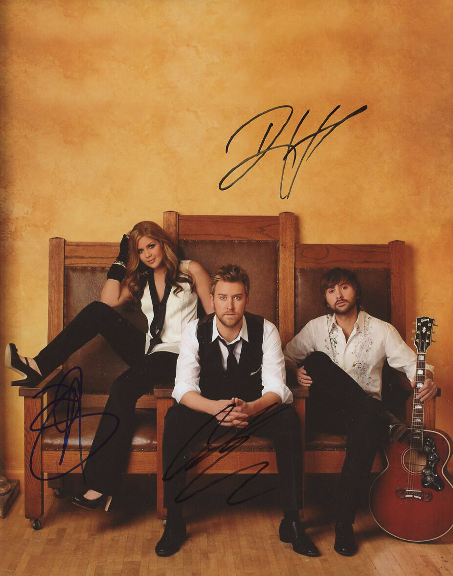 LADY ANTEBELLUM signed 11x14 Photo Poster painting HILLARY DAVE & CHARLES