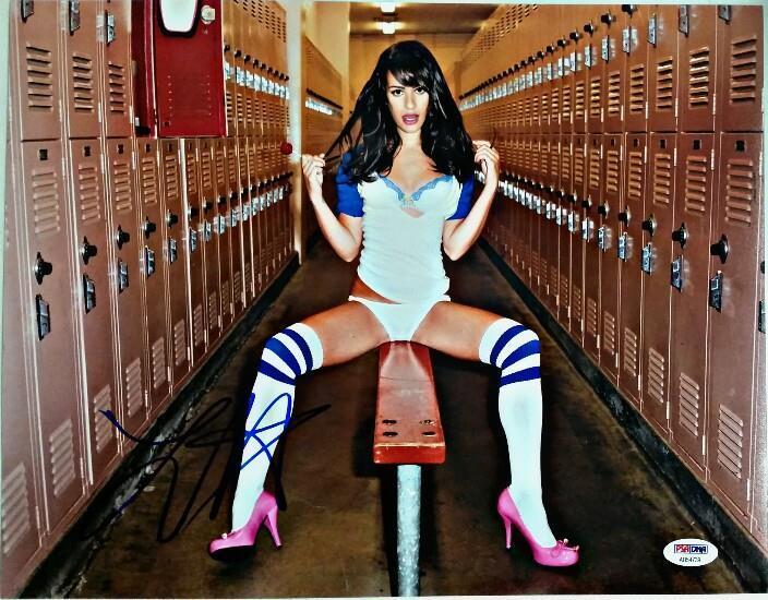 Lea Michele Autograph GLEE SCREAM QUEENS Signed 11x14 Photo Poster painting PSA/DNA COA #2