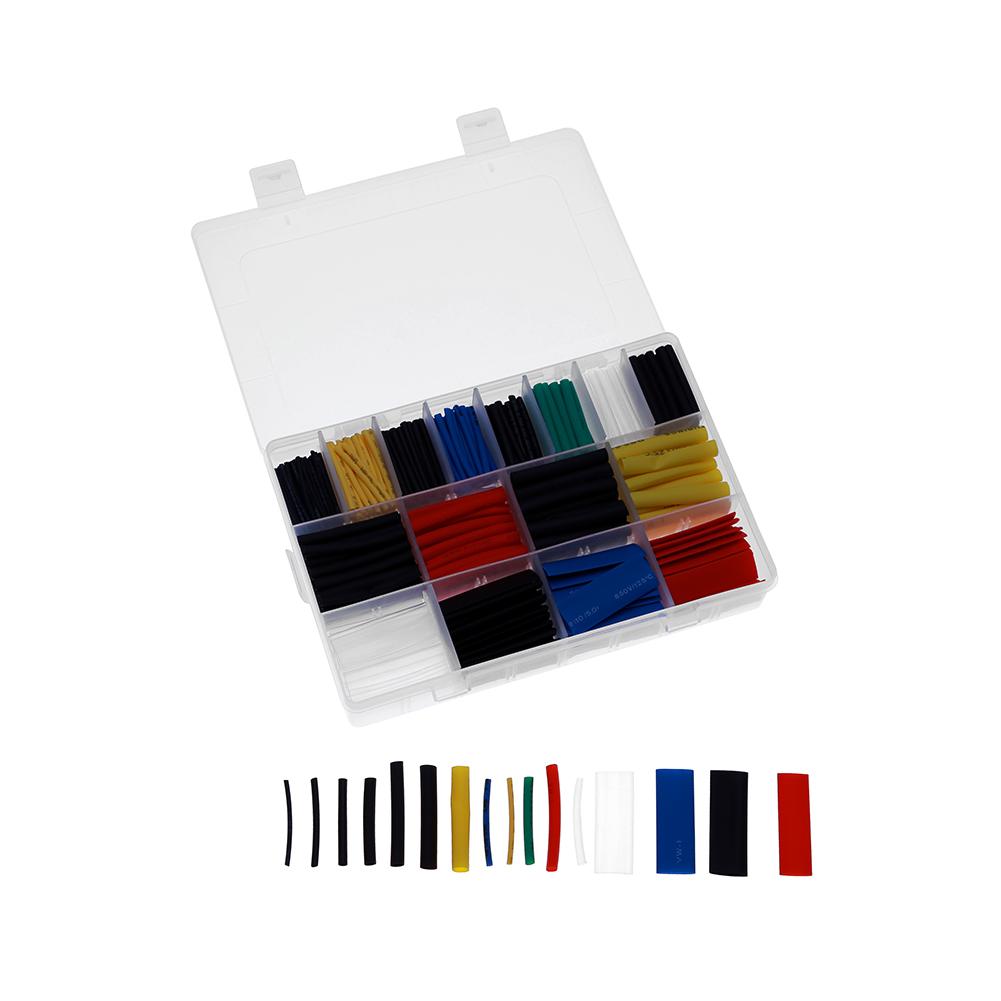 

580pcs 2:1 Heat Shrink Tube Tubing Sleeving Wrap Wire Assorted Kit 5 Color, 501 Original