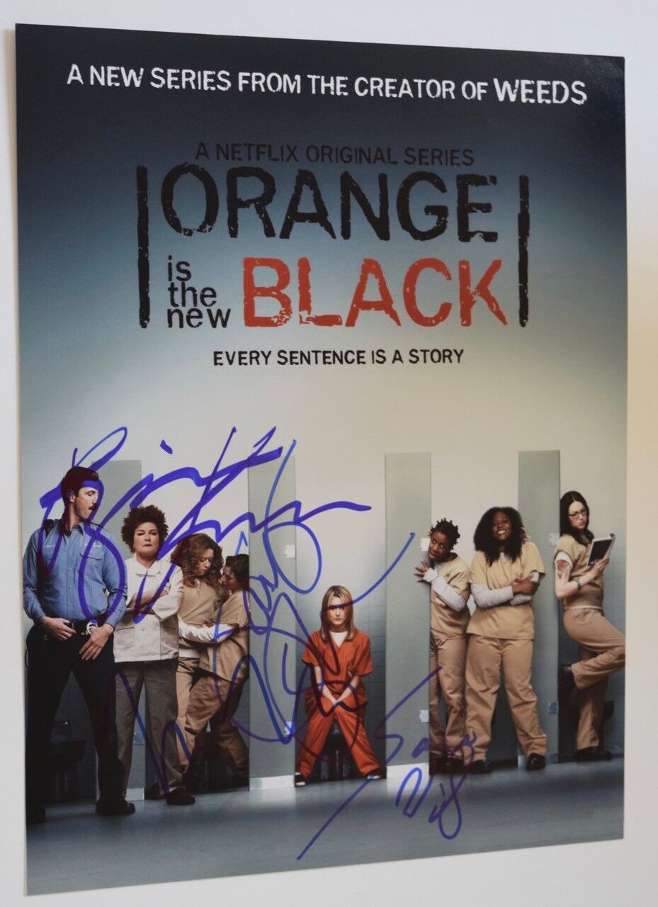 ORANGE IS THE NEW BLACK Cast Signed Autograph 11x14 Photo Poster painting Taylor Schilling +3 VD