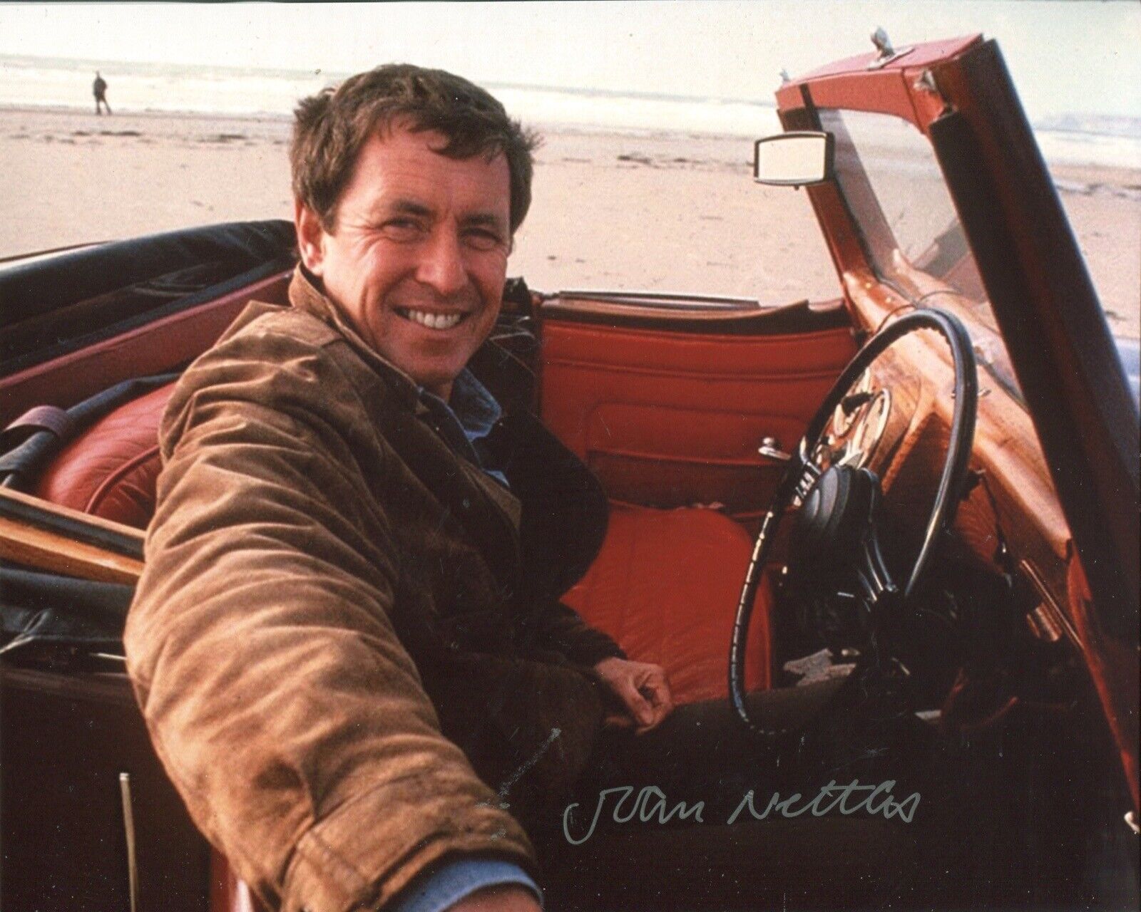 BERGERAC 8x10 TV detective Photo Poster painting signed by actor John Nettles