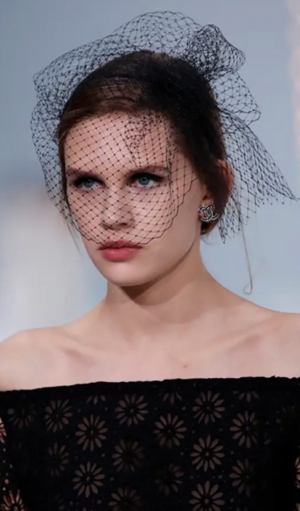 Topper Mesh Net Veil Headband