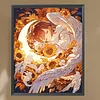 Sonnenblume Engel 5d DIY quadratische Diamant Kunst Malerei Sets für Wohnkultur 45x55cm