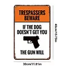 No trespassing warning - Metal Tin Signs(8*12Inch/12*16Inch)