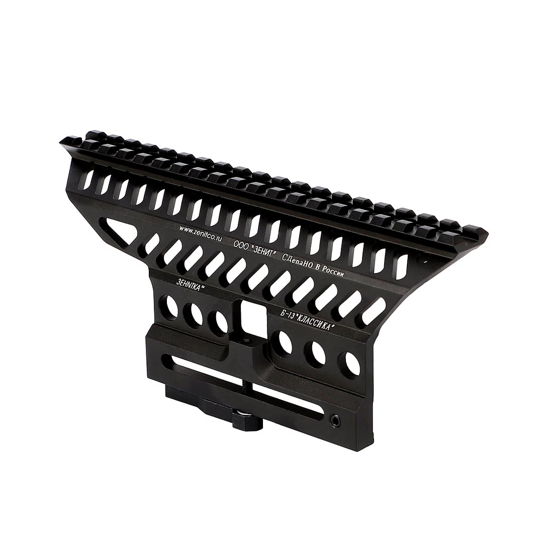 ohhunt® B-13 Classic AK Side Optic Mount Quick Detach Scope Rail Base Low Weight and Strength Picatinny Mounting Black