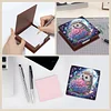 Wooden DIY Hedgehog Hydrangea Bouquet Diamond Painting Kit Note Box for Office