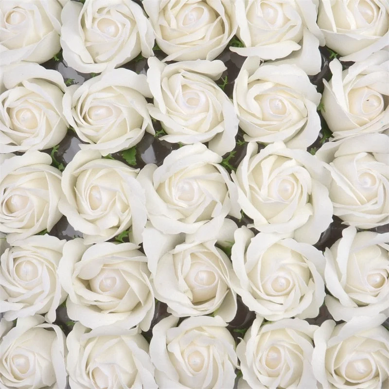 5/10pcs 4.5cm Cheap Artificial Soap Rose Flower Head For Home Garden Wedding Decoratio Valentine'S Day Gift Fake Flower